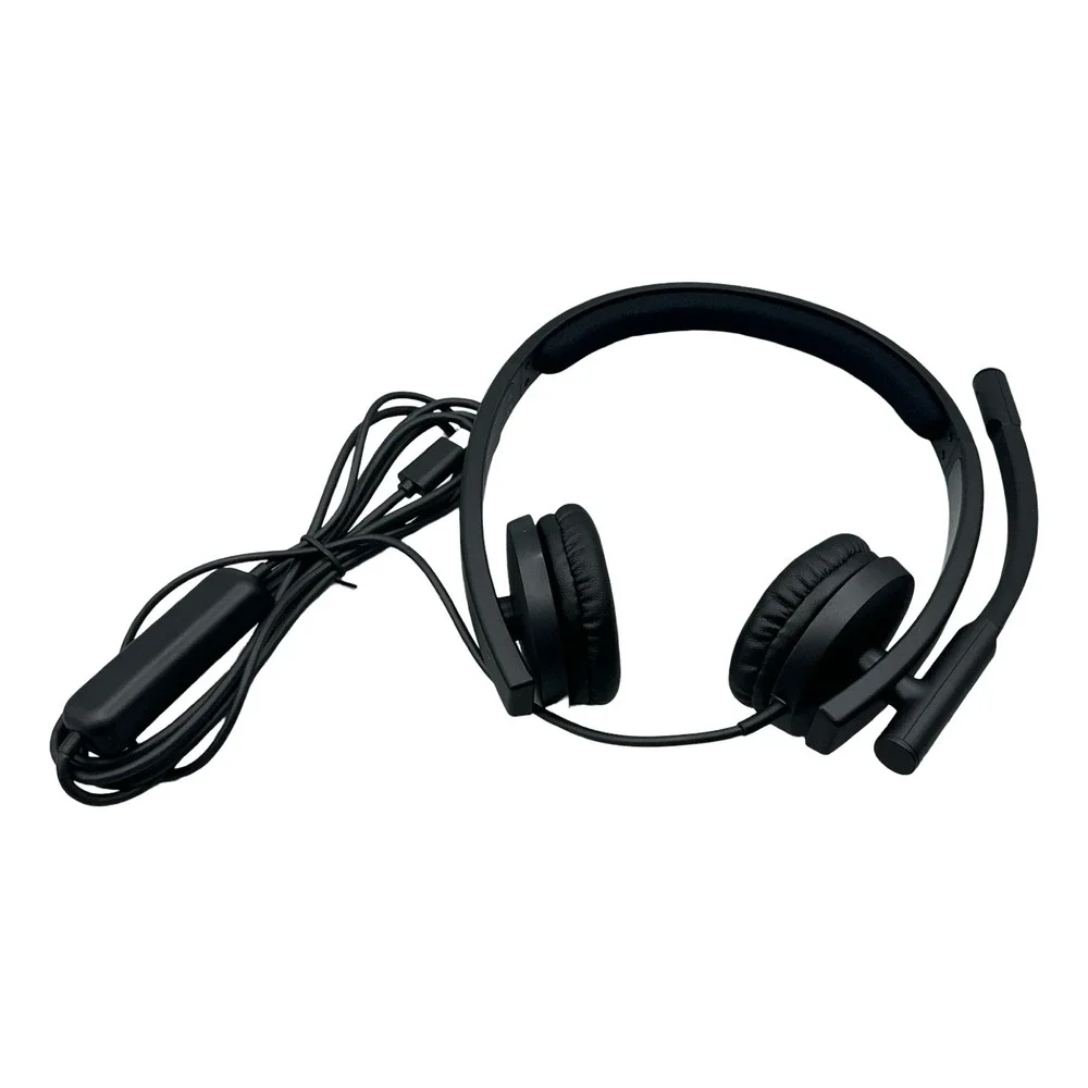 Logitech H570e USB Stereo Headset Wired On-Ear Headphones Black USB-C